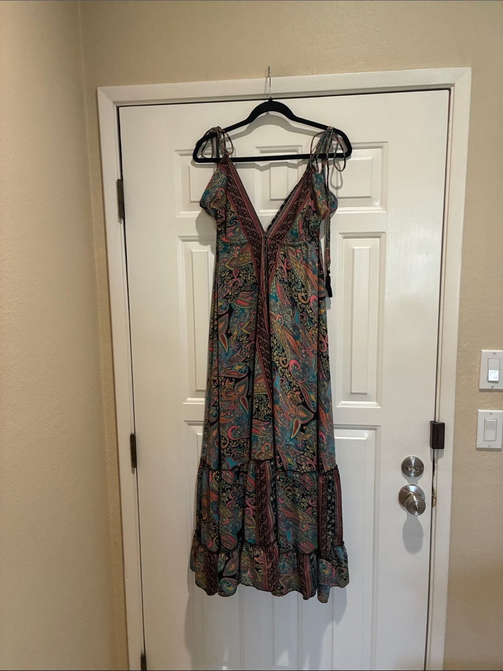 Karma Highway Boho Paisley multicolor Print Maxi Dress